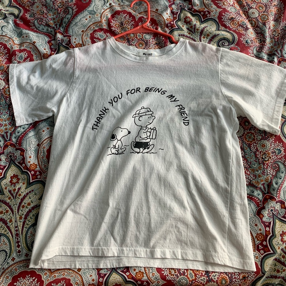 White snoopy shirt